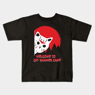 Cat Summer Camp Kids T-Shirt